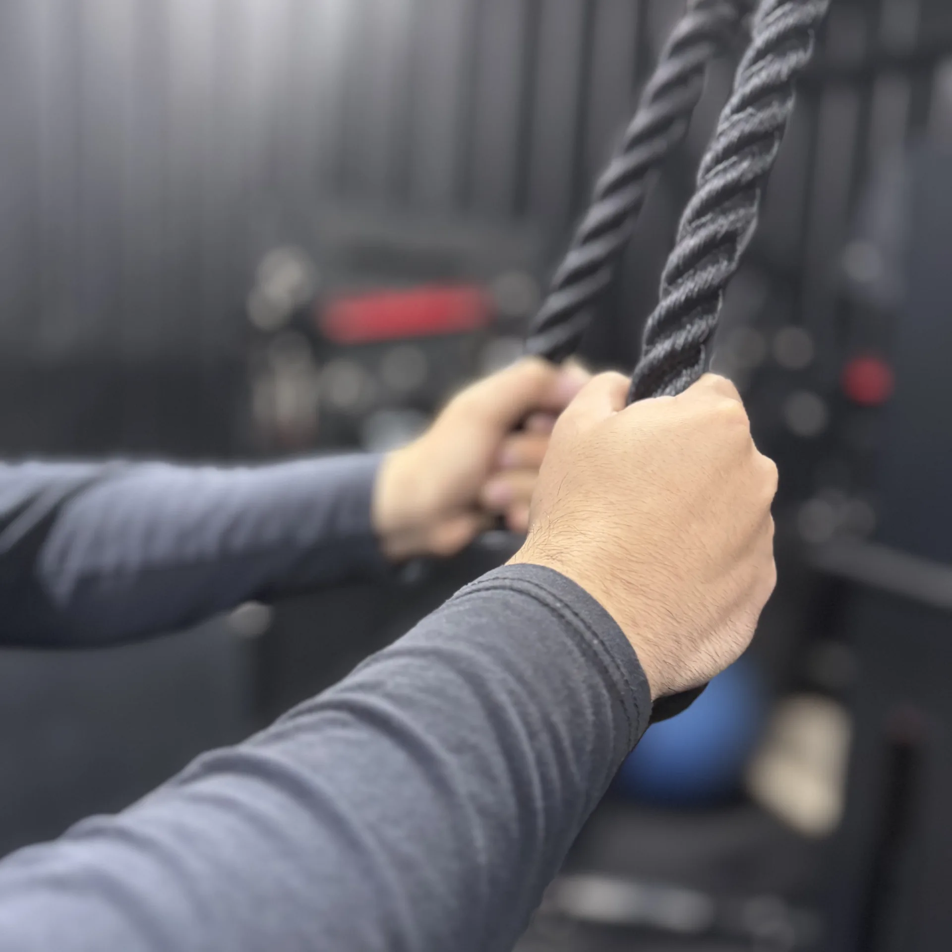 Entrenamiento de acondicionamiento con battle rope